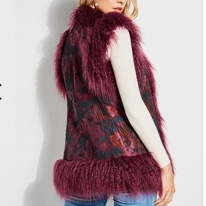 Guess Jacquee faux fur reversible vest